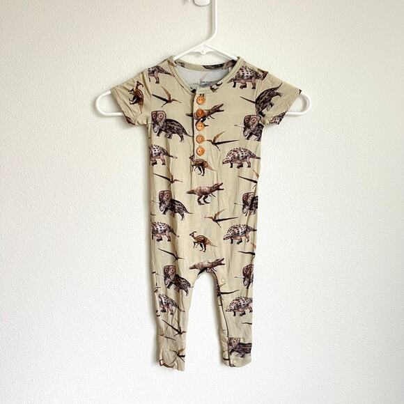 Posh Peanut Other - Posh Peanut 18-24 Month Dinosaur Sleeveless One Piece Outfit